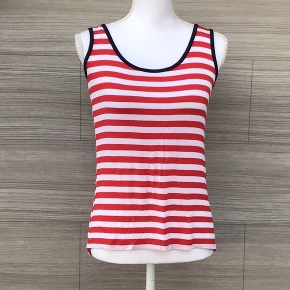 Red, white and blue Striped tank top - Picture 3 of 10